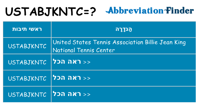 מה הפירוש ustabjkntc