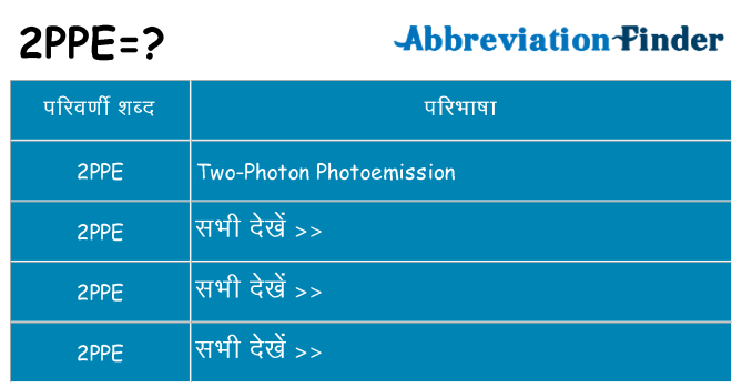 2ppe का क्या अर्थ है