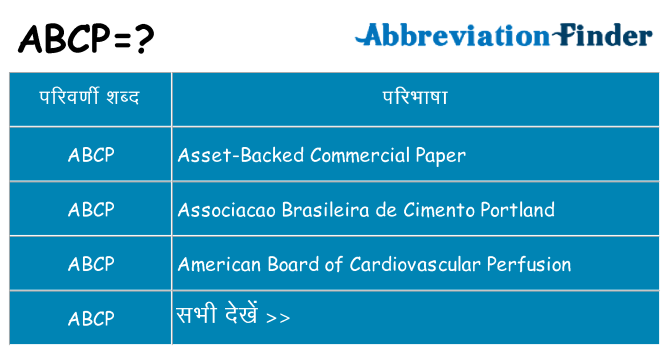 abcp का क्या अर्थ है