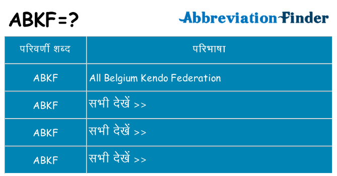 abkf का क्या अर्थ है