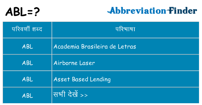 abl का क्या अर्थ है