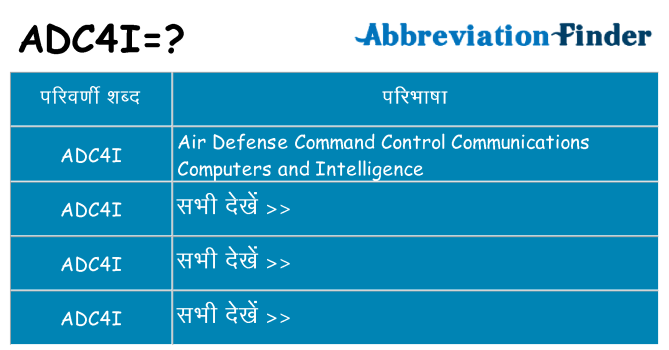 adc4i का क्या अर्थ है