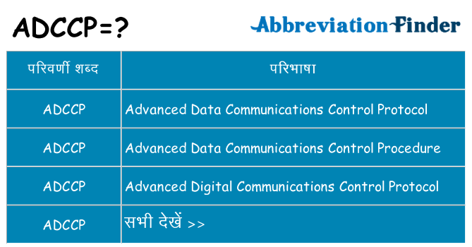 adccp का क्या अर्थ है