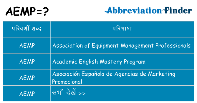 aemp का क्या अर्थ है