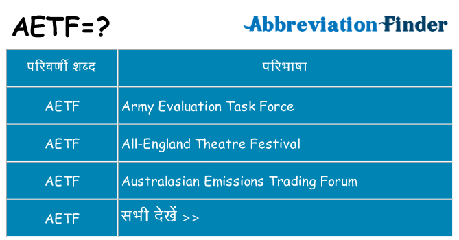 aetf का क्या अर्थ है