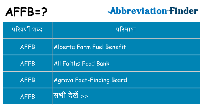 affb का क्या अर्थ है