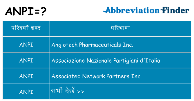 anpi का क्या अर्थ है
