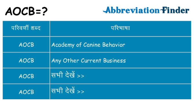 aocb का क्या अर्थ है
