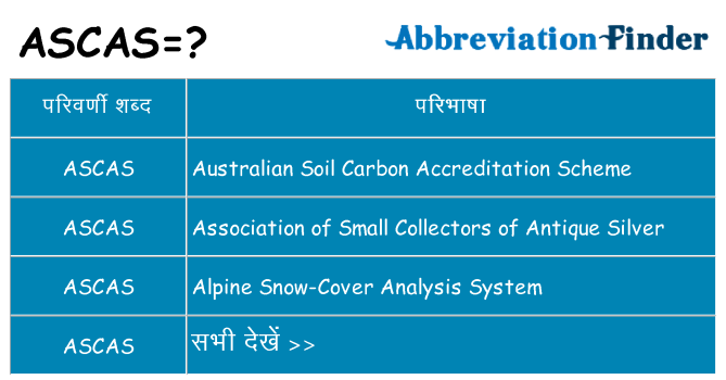 ascas का क्या अर्थ है