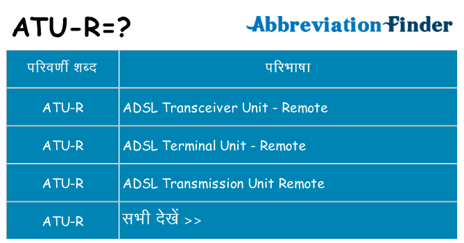 atu-r का क्या अर्थ है