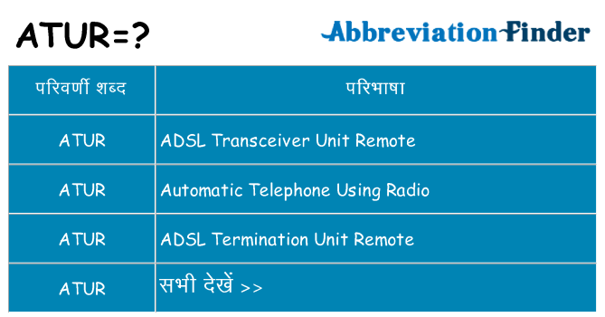 atur का क्या अर्थ है