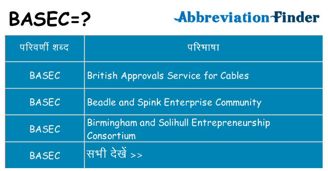 basec का क्या अर्थ है