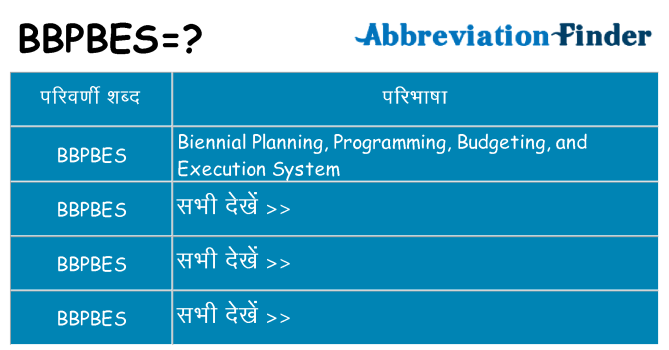 bbpbes का क्या अर्थ है