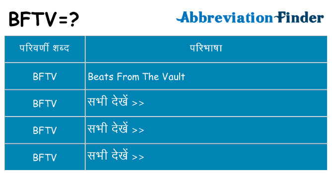 bftv का क्या अर्थ है