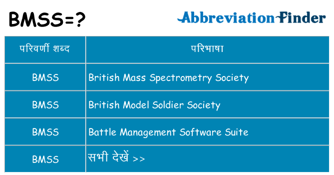 bmss का क्या अर्थ है