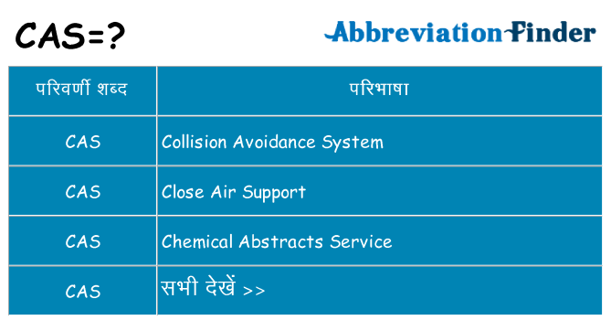 cas का क्या अर्थ है