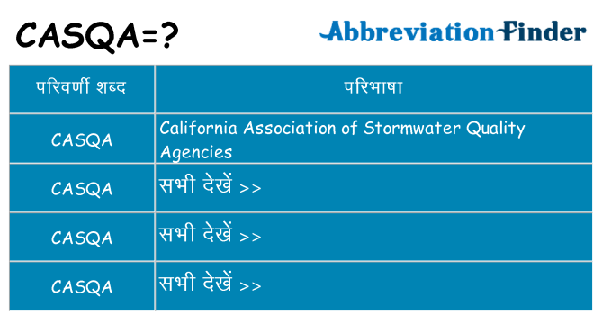 casqa का क्या अर्थ है