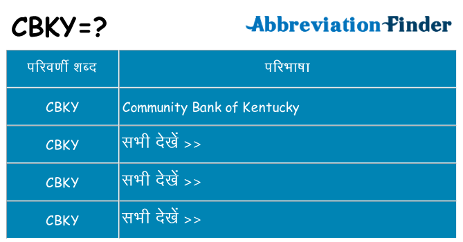 cbky का क्या अर्थ है