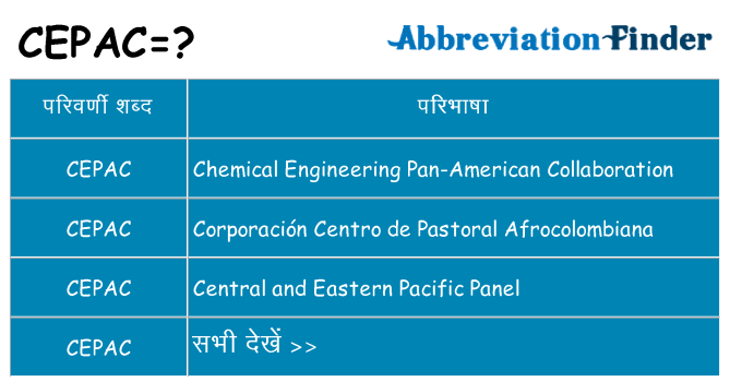 cepac का क्या अर्थ है