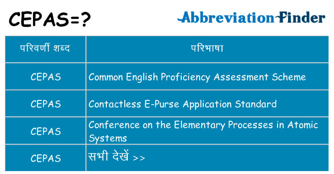 cepas का क्या अर्थ है