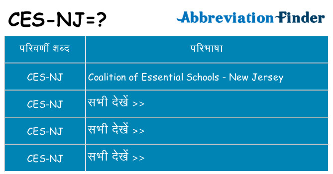 ces-nj का क्या अर्थ है