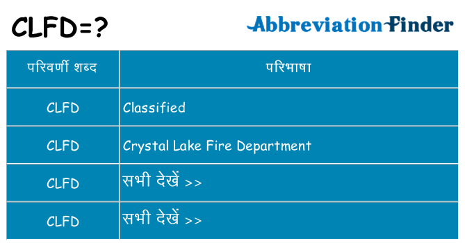 clfd का क्या अर्थ है