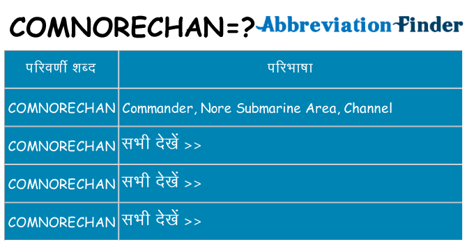 comnorechan का क्या अर्थ है