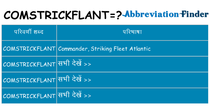 comstrickflant का क्या अर्थ है
