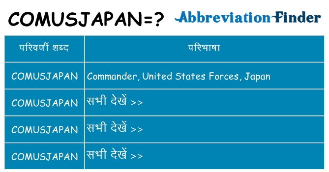 comusjapan का क्या अर्थ है