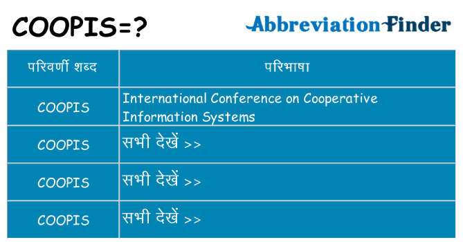 coopis का क्या अर्थ है