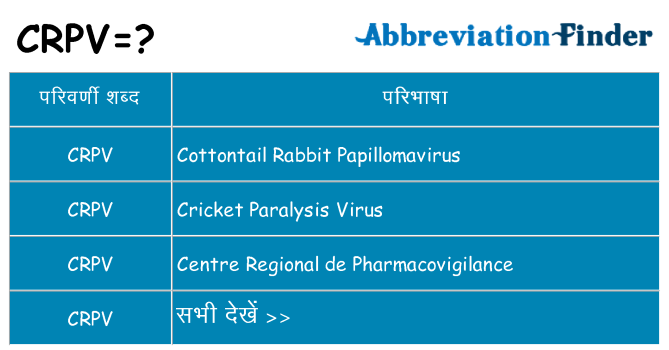 crpv का क्या अर्थ है