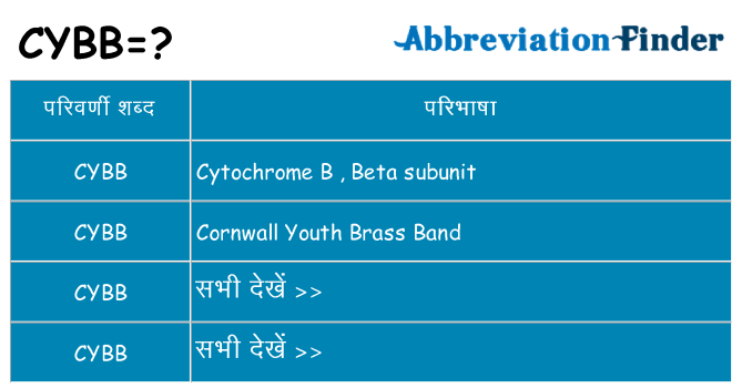 cybb का क्या अर्थ है