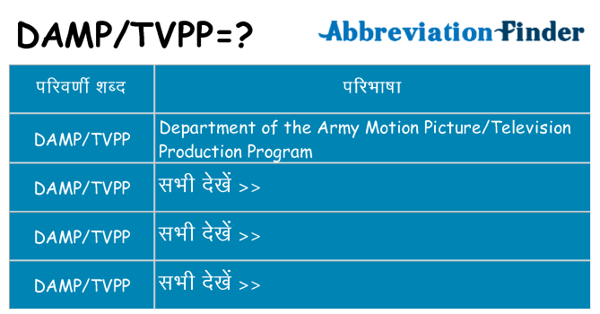 damptvpp का क्या अर्थ है