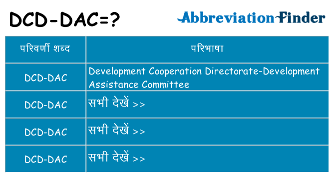 dcd-dac का क्या अर्थ है