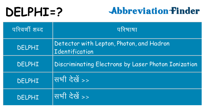 delphi का क्या अर्थ है