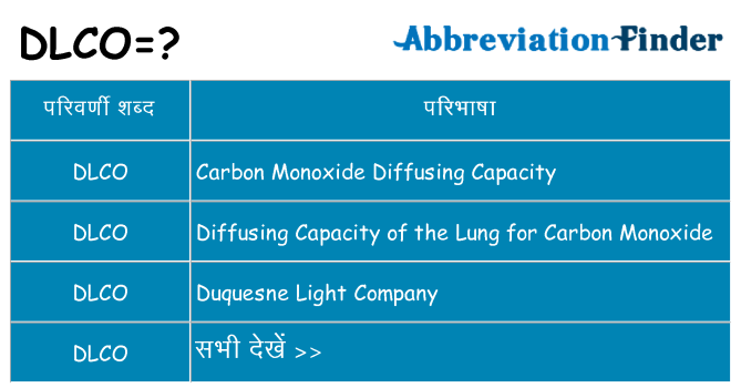 dlco का क्या अर्थ है