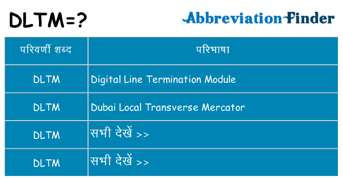 dltm का क्या अर्थ है