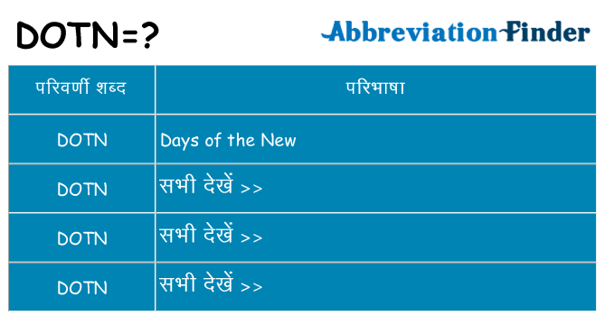 dotn का क्या अर्थ है