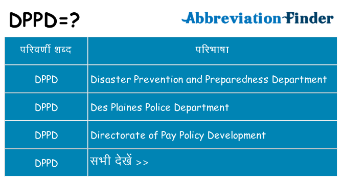 dppd का क्या अर्थ है
