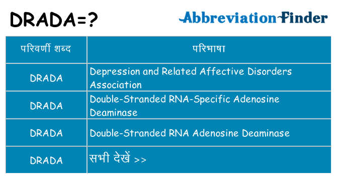 drada का क्या अर्थ है