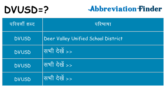 dvusd का क्या अर्थ है