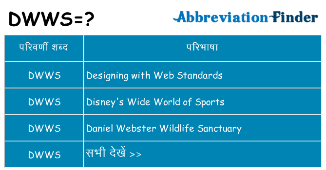 dwws का क्या अर्थ है