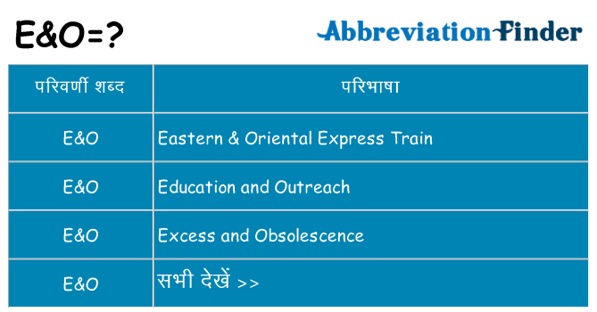 eo का क्या अर्थ है