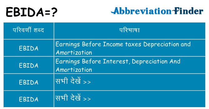 ebida का क्या अर्थ है