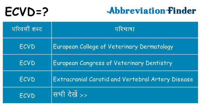 ecvd का क्या अर्थ है