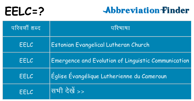 eelc का क्या अर्थ है
