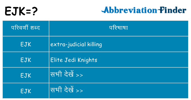 ejk का क्या अर्थ है