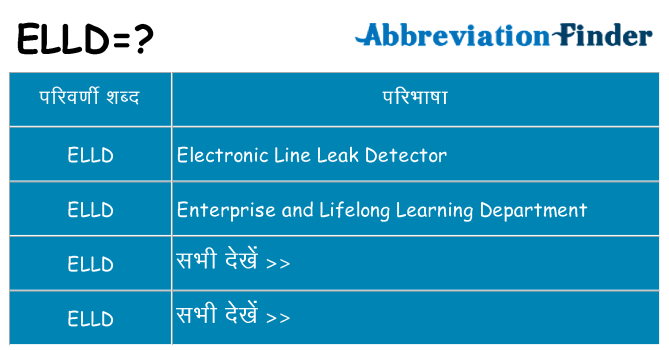 elld का क्या अर्थ है