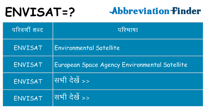 envisat का क्या अर्थ है