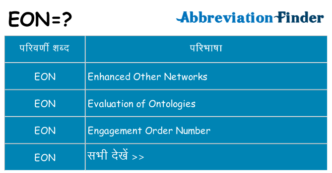 eon का क्या अर्थ है